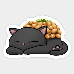 Natto Sushi Cat Sticker